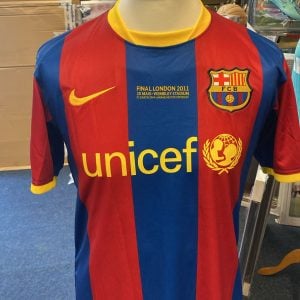 Authentically Signed Lionel Messi - Barcelona Framed Shirt-2